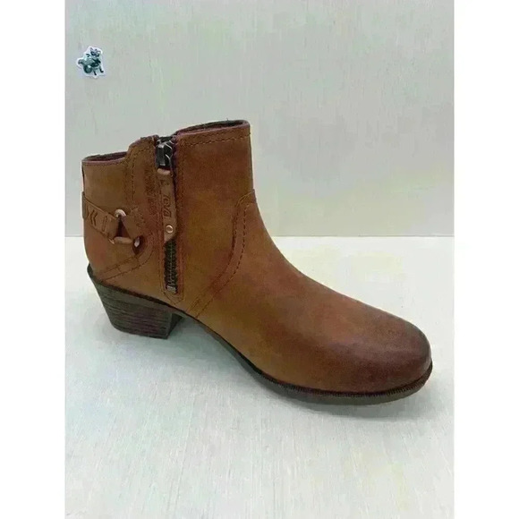 Teva Anaya Women's Brown Leather Chelsea Waterproof Booties Size US 9 - Picture 3 of 10